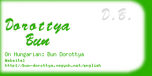 dorottya bun business card